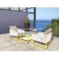 دست بافتن مقاوم در برابر اشعه ماوراء بنفش PE Rattan Outdoor Lounge